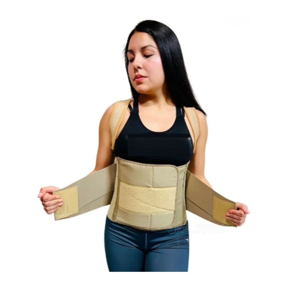 GENERICO - Faja Dorso Lumbar Ortopedico Unisex Beige - Talla M