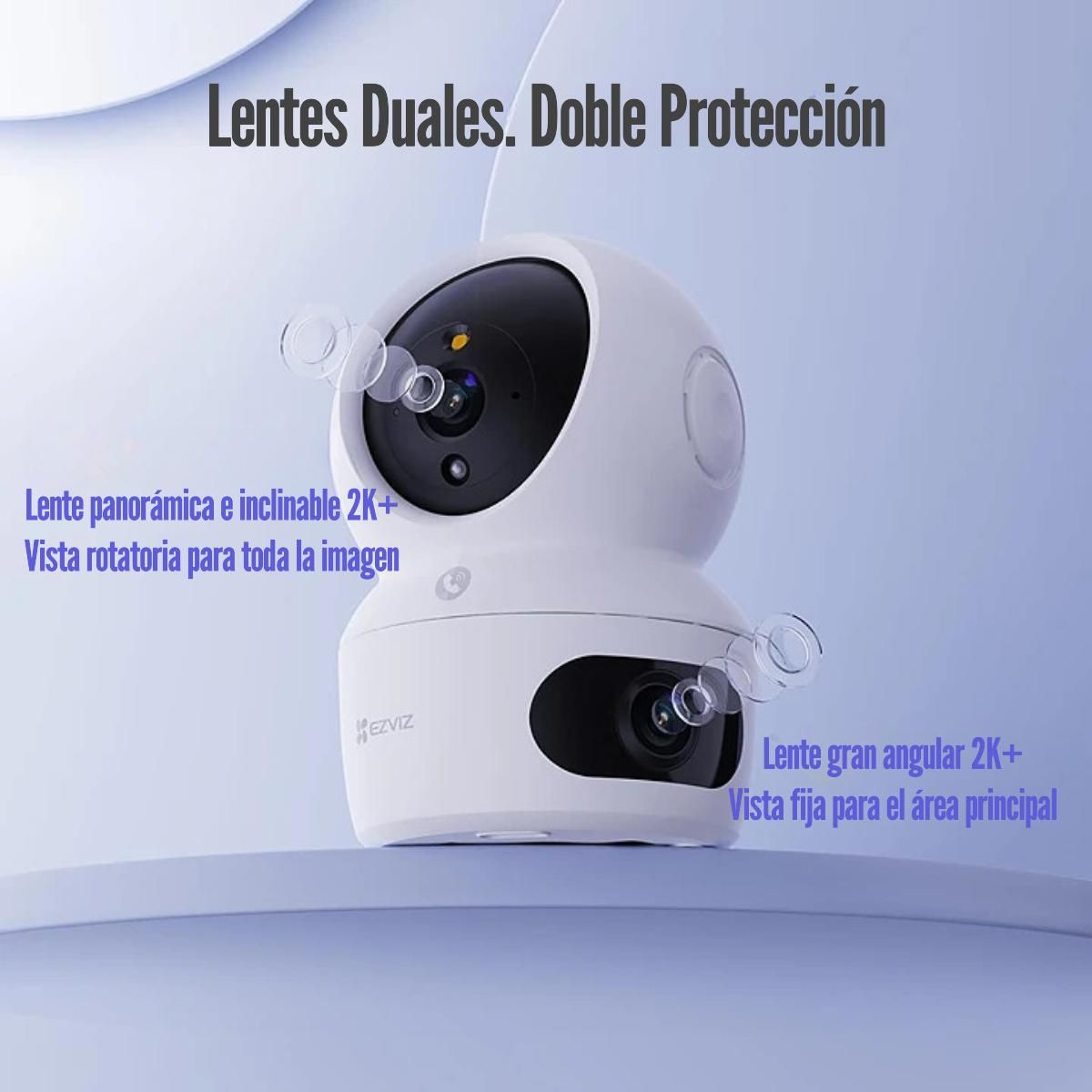 EZVIZ - EZVIZ - Cámara WiFi H7c Dual 2K+ 3MP Full Color - Blanco