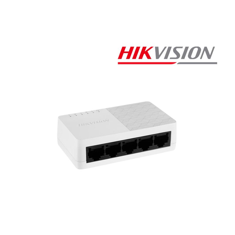 HIKVISION - Switch Hikvision DS-3E0105D-O Fast Ethernet 10 / 100 Mbps 5 puertos