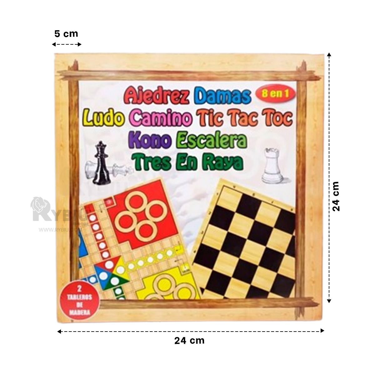 RYBIU IMPORT - Entretenimiento Tabla Multicolor Y+Regalo Ligas para Peinar