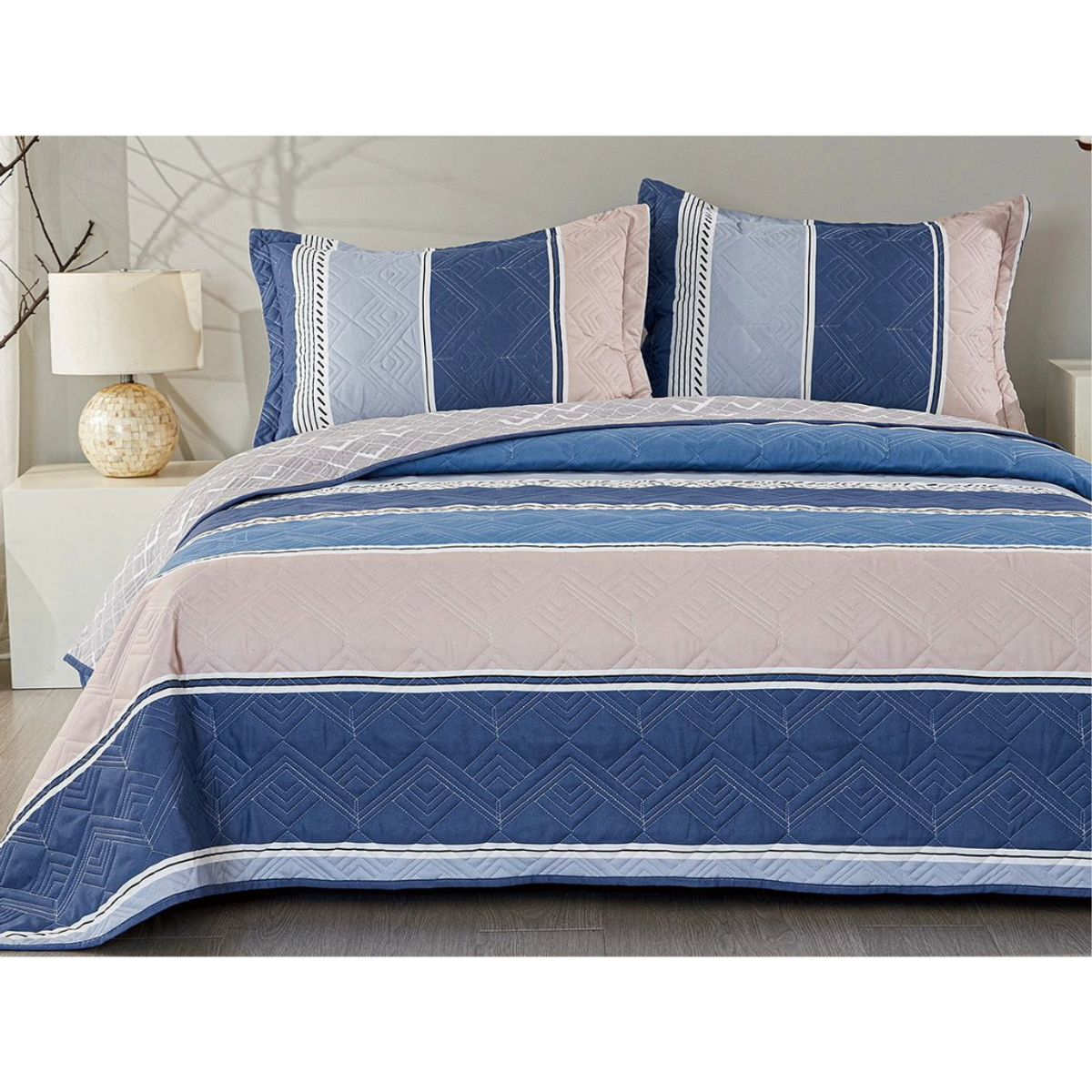 VENEZIA - CUBRECAMA VENNEZIA ESTILO CALIFORNIA QUEEN