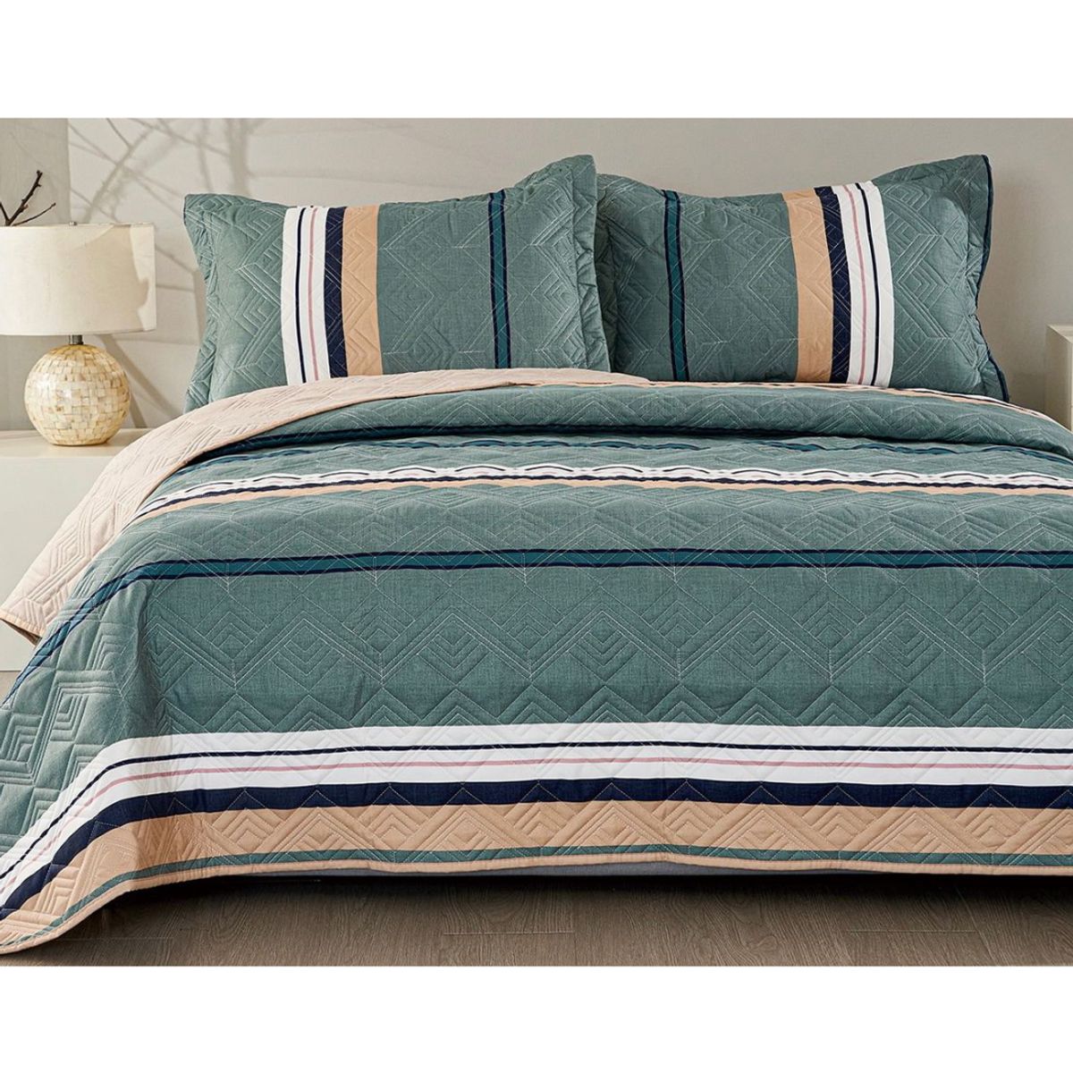 VENEZIA - CUBRECAMA VENNEZIA ESTILO CALIFORNIA QUEEN