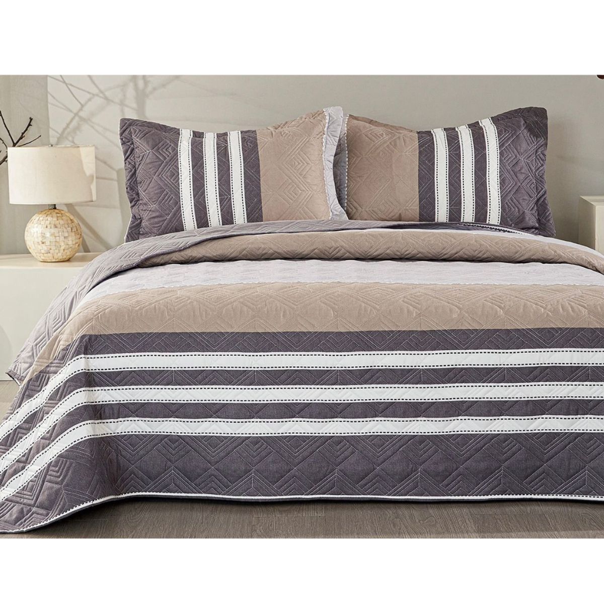 VENEZIA - CUBRECAMA VENNEZIA ESTILO CALIFORNIA QUEEN