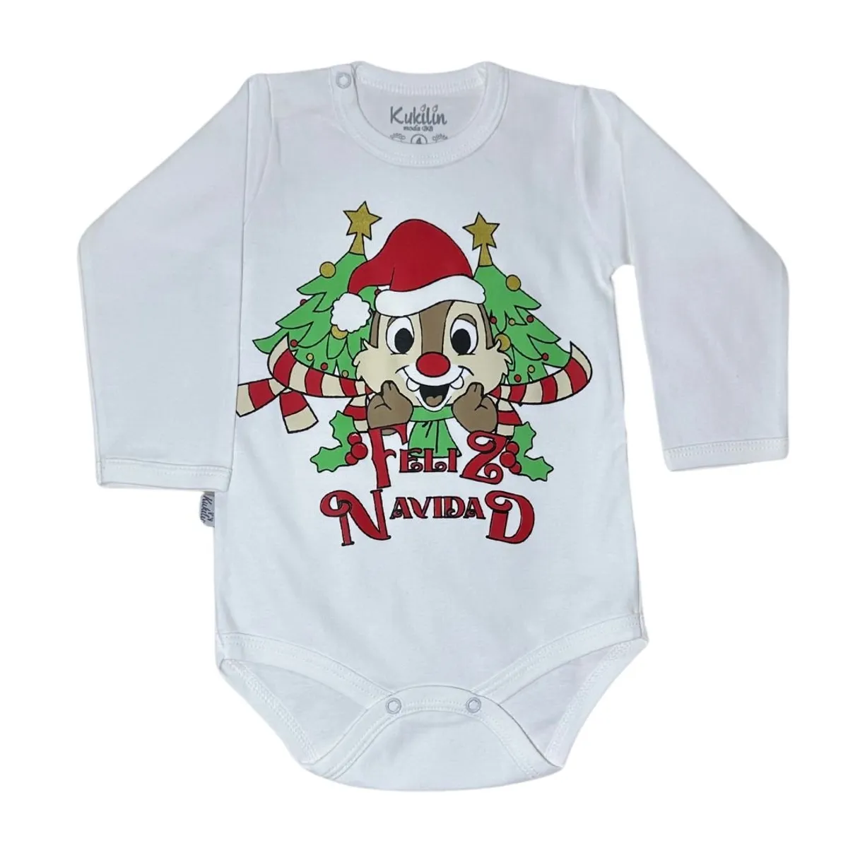 GENERICO - Body Bebé Feliz Navidad Talla 4