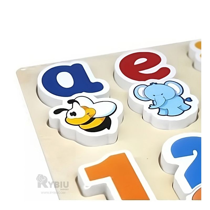 GENERICO - Puzzle con Figuras para Chicos de Madera Y+Regalo Agendita