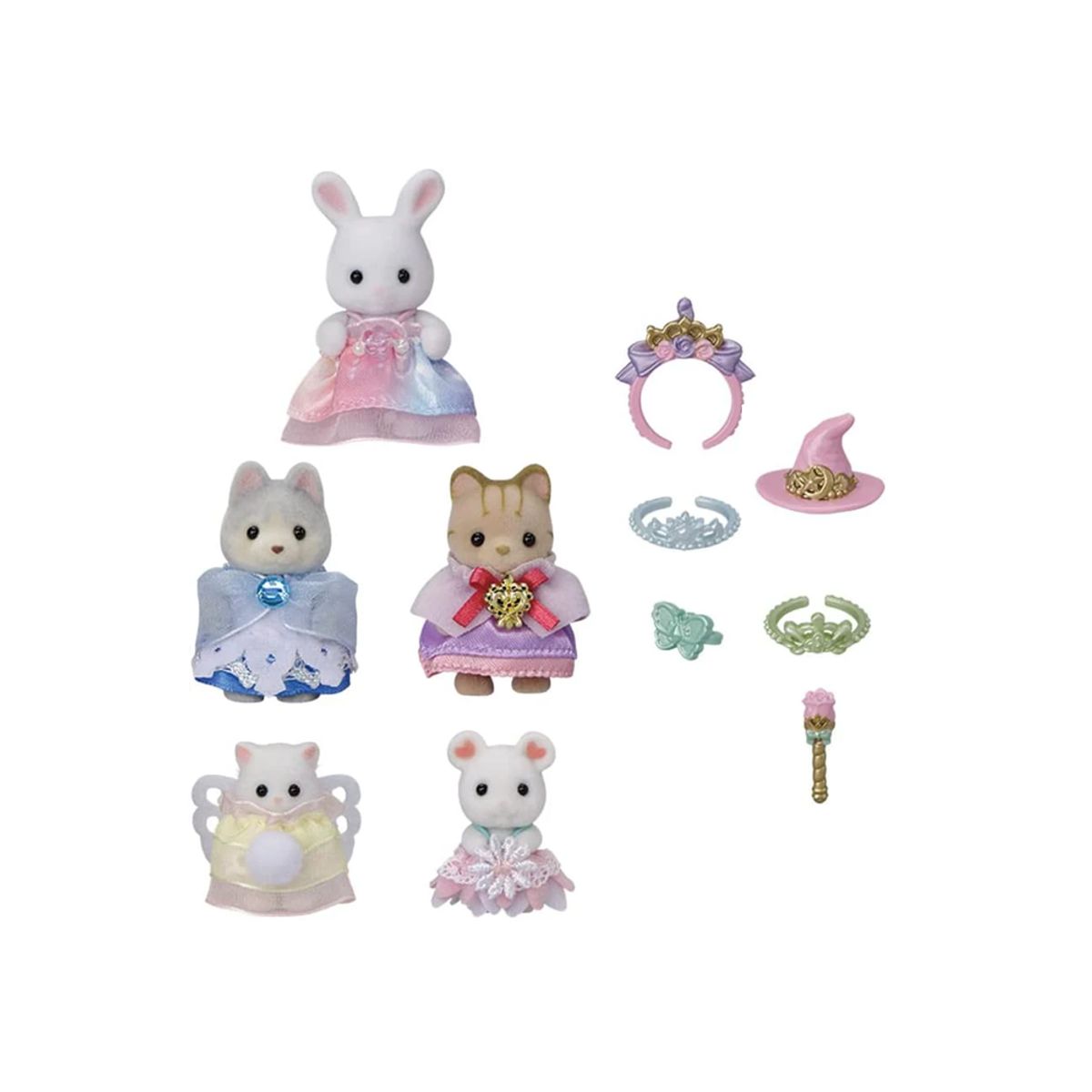 SYLVANIAN FAMILIES - Calico Critters Set Quintuple Princesas Mágicas