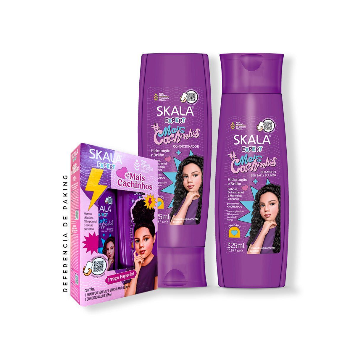 SKALA - Shampoo + Acondicionador Mais Cachinhos Skala Expert 325ml