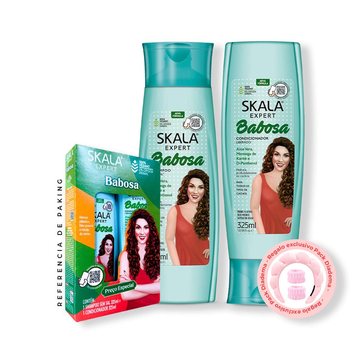 SKALA - Shampoo + Acondicionador Babosa Aloe Vera Skala Expert 325ml + REGALO