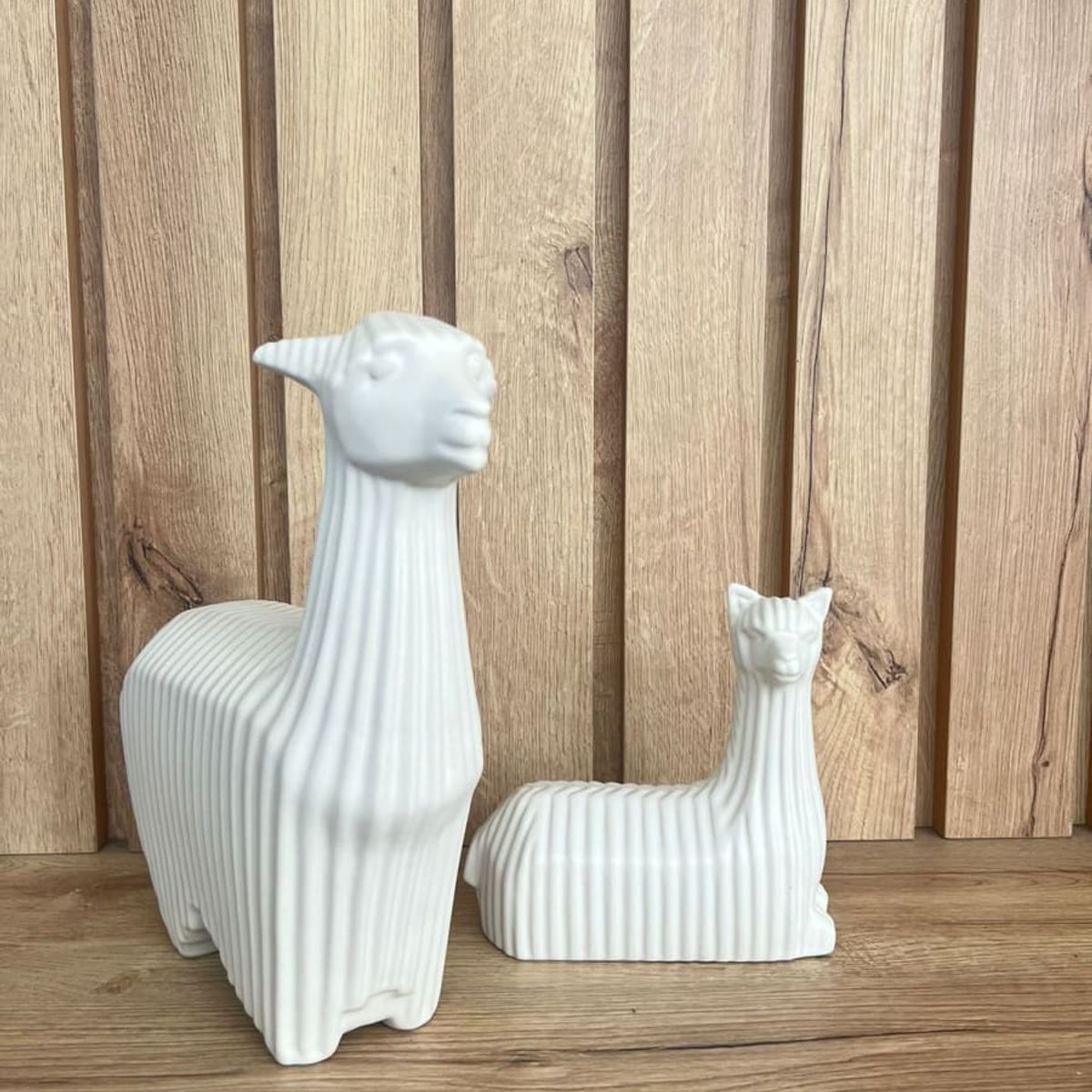 MAP DESIGN HOME - Adorno Juego de Alpacas Decor Blanco