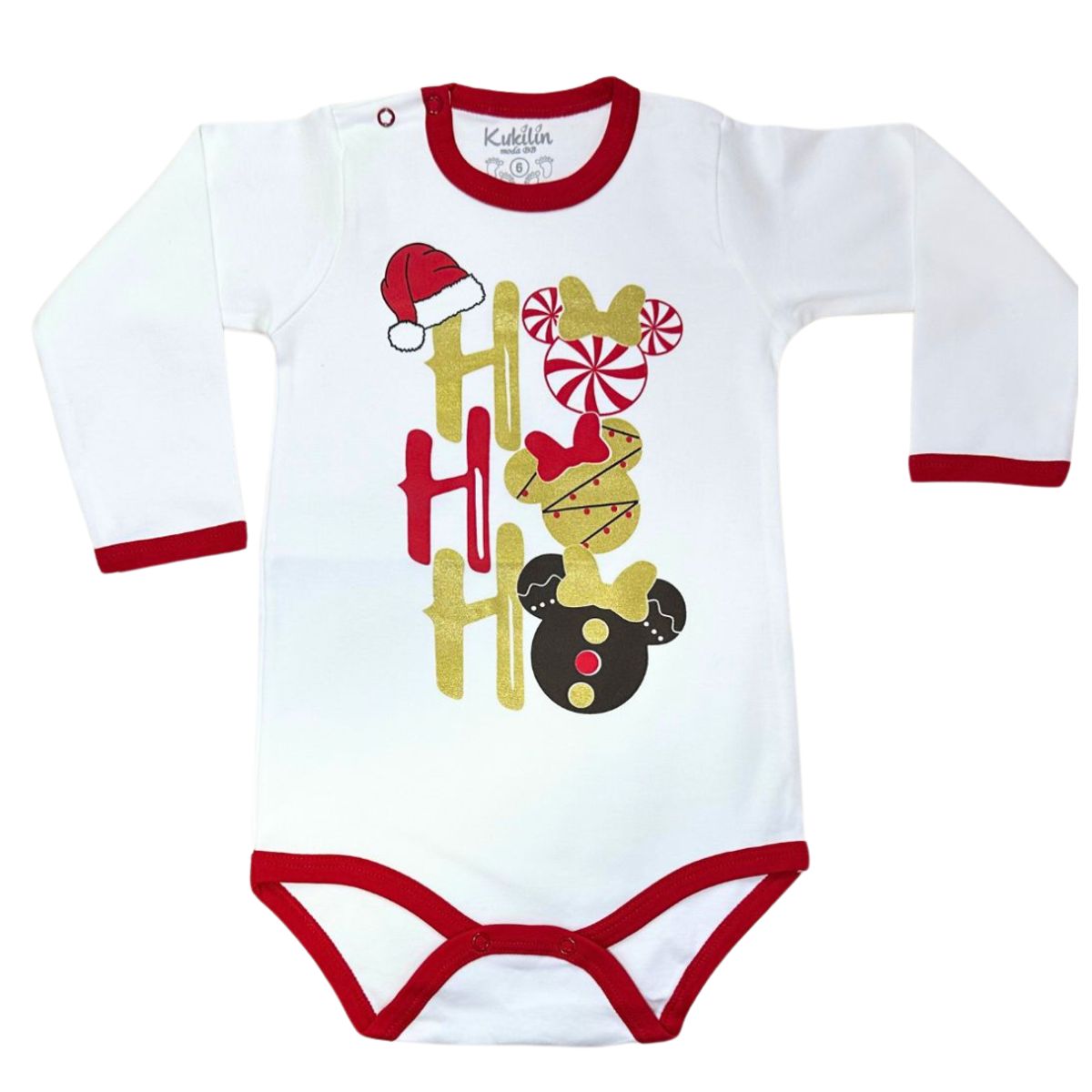 GENERICO - Body Bebé Feliz Navidad Talla 6