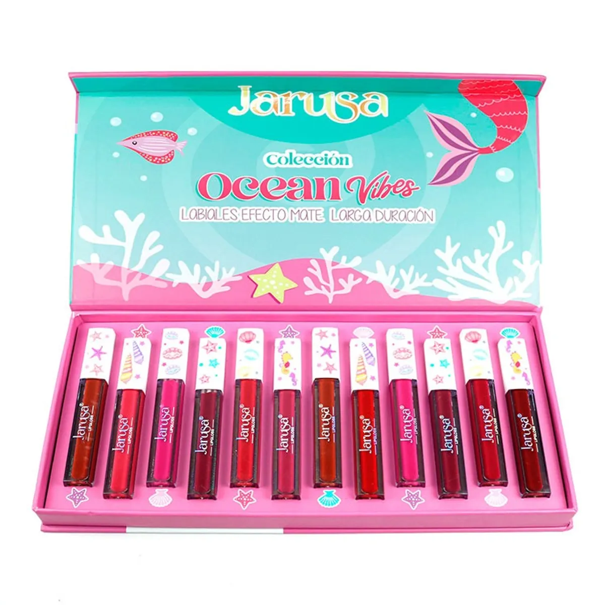 GENERICO - LABIALES MATE 24 HRS LARGA DURACIÓN JARUSA box 12 unid