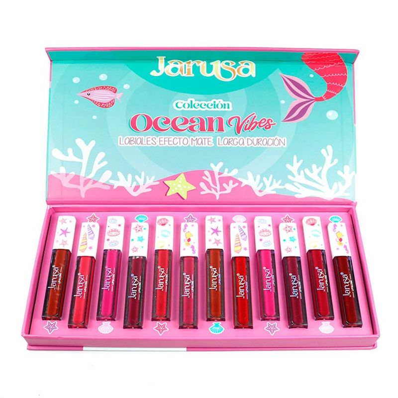 GENERICO - LABIALES MATE 24 HRS LARGA DURACIÓN JARUSA box 12 unid