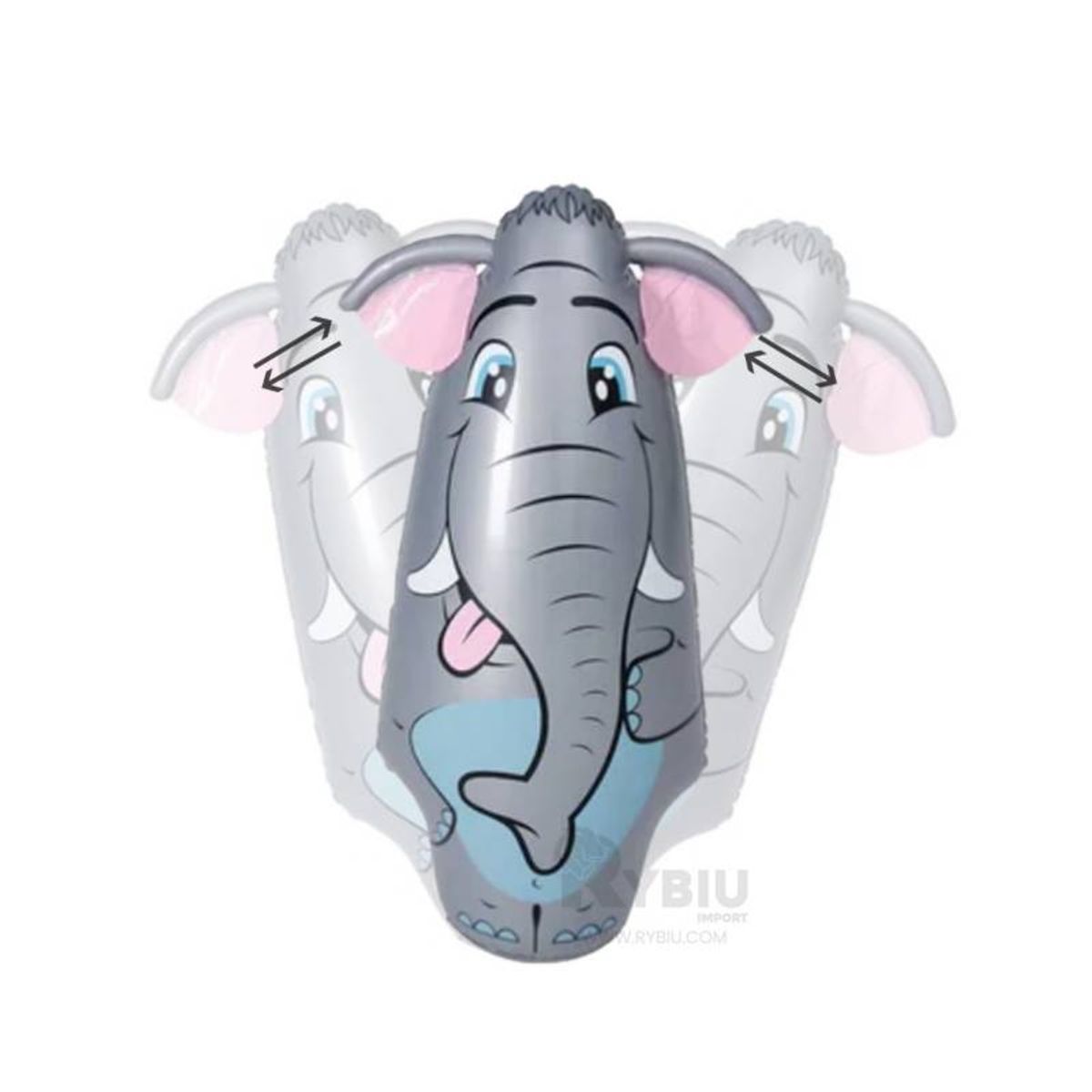 GENERICO - Porfiado Inflable ELEFANTE PARA NIÑOS