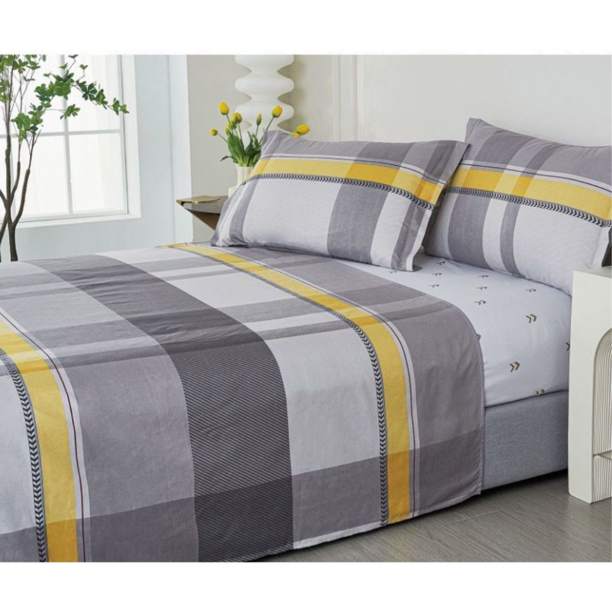 VENEZIA - JUEGO DE SÁBANAS VENNEZIA CALIFORNIA 1.5 PLZ 100 % ALGODÓN