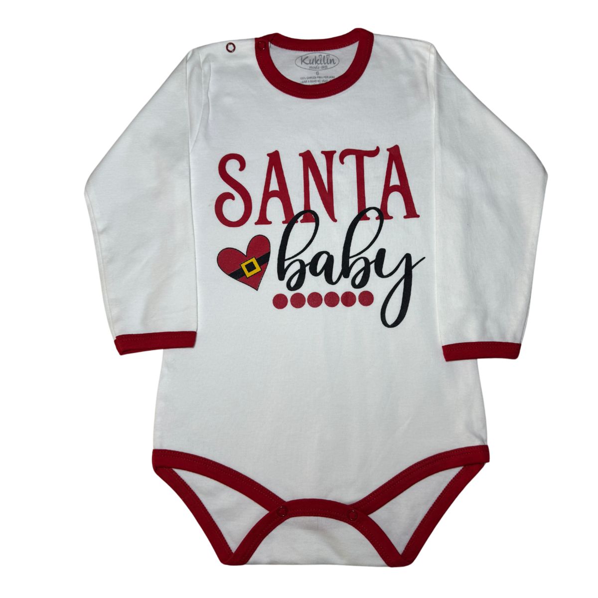 GENERICO - Body Bebé Feliz Navidad Talla 6