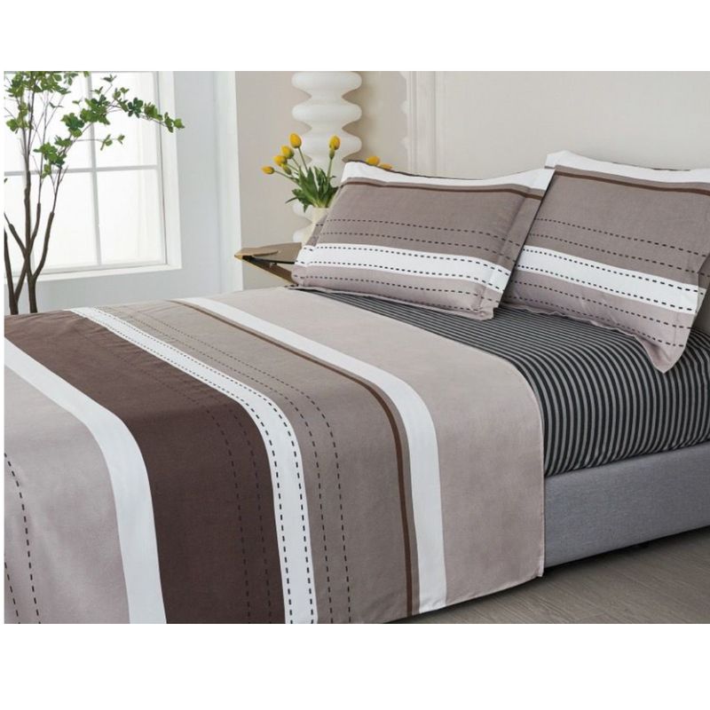 VENEZIA - JUEGO DE SÁBANAS VENNEZIA CALIFORNIA 1.5 PLZ 100 % ALGODÓN