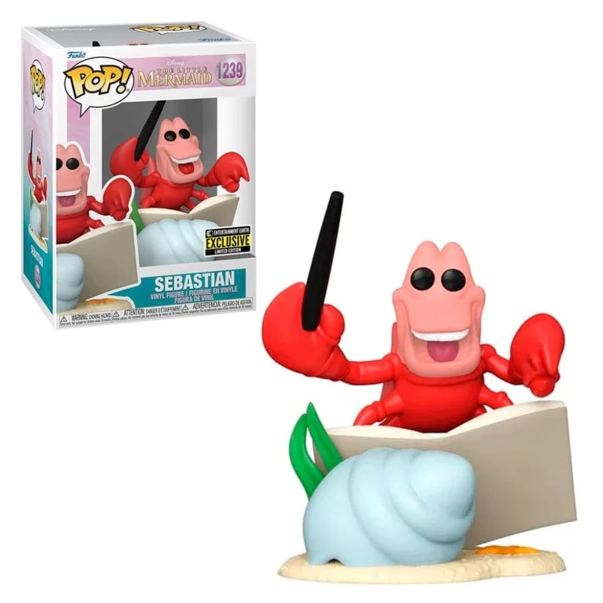 FUNKO - Funko Pop Sebastian La Sirenita Entertainment Earth Exclusive
