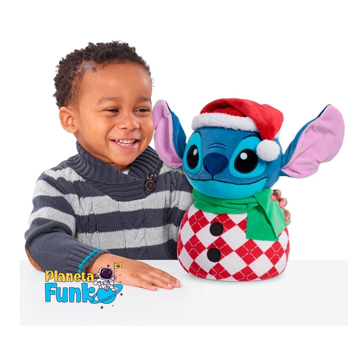 JUST PLAY - STITCH WEIGHTED PLUSH PELUCHE NAVIDEÑO 30CM