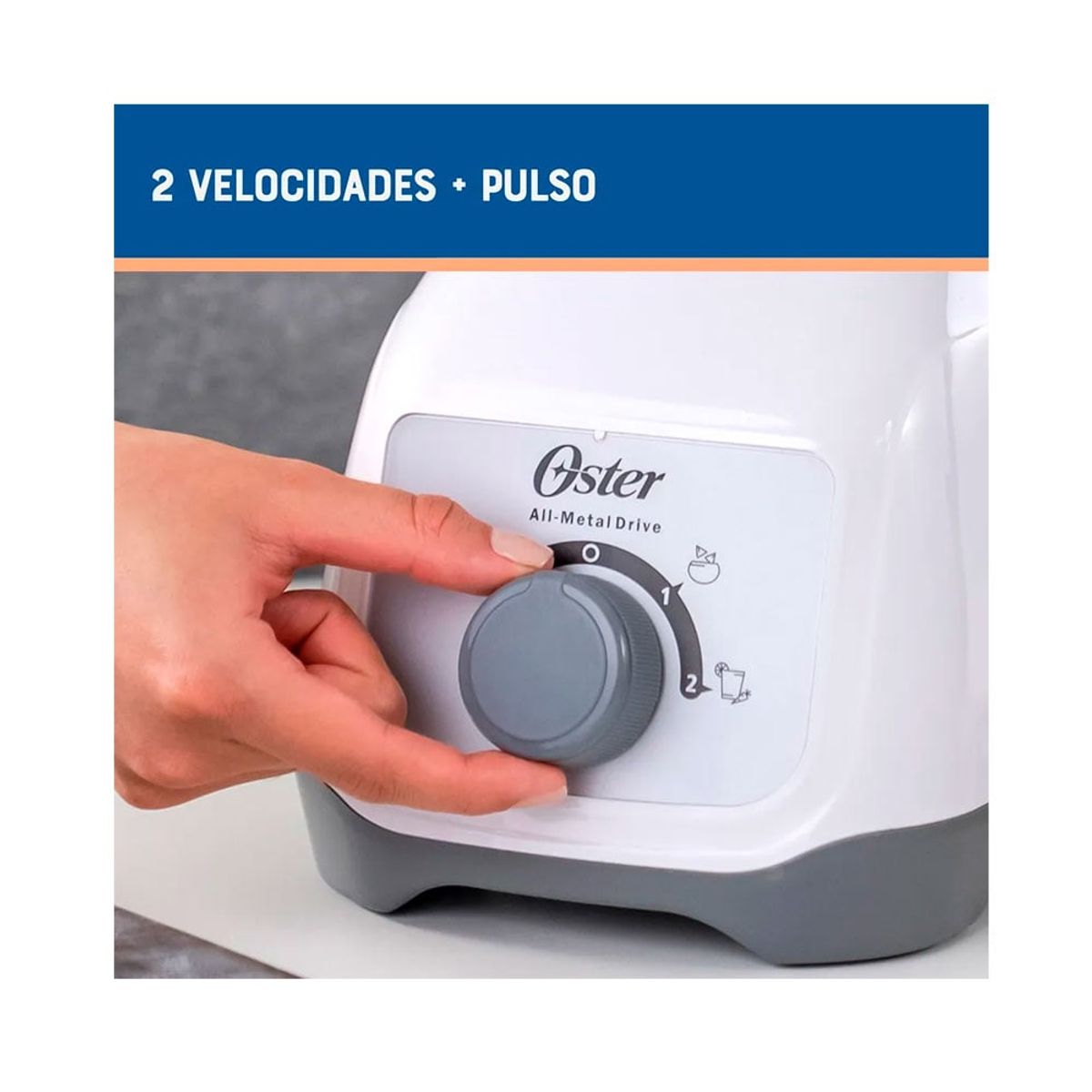 OSTER - Licuadora Oster BLSTKAGWRD  1.5Lt 800W 2vel  P.Hielo