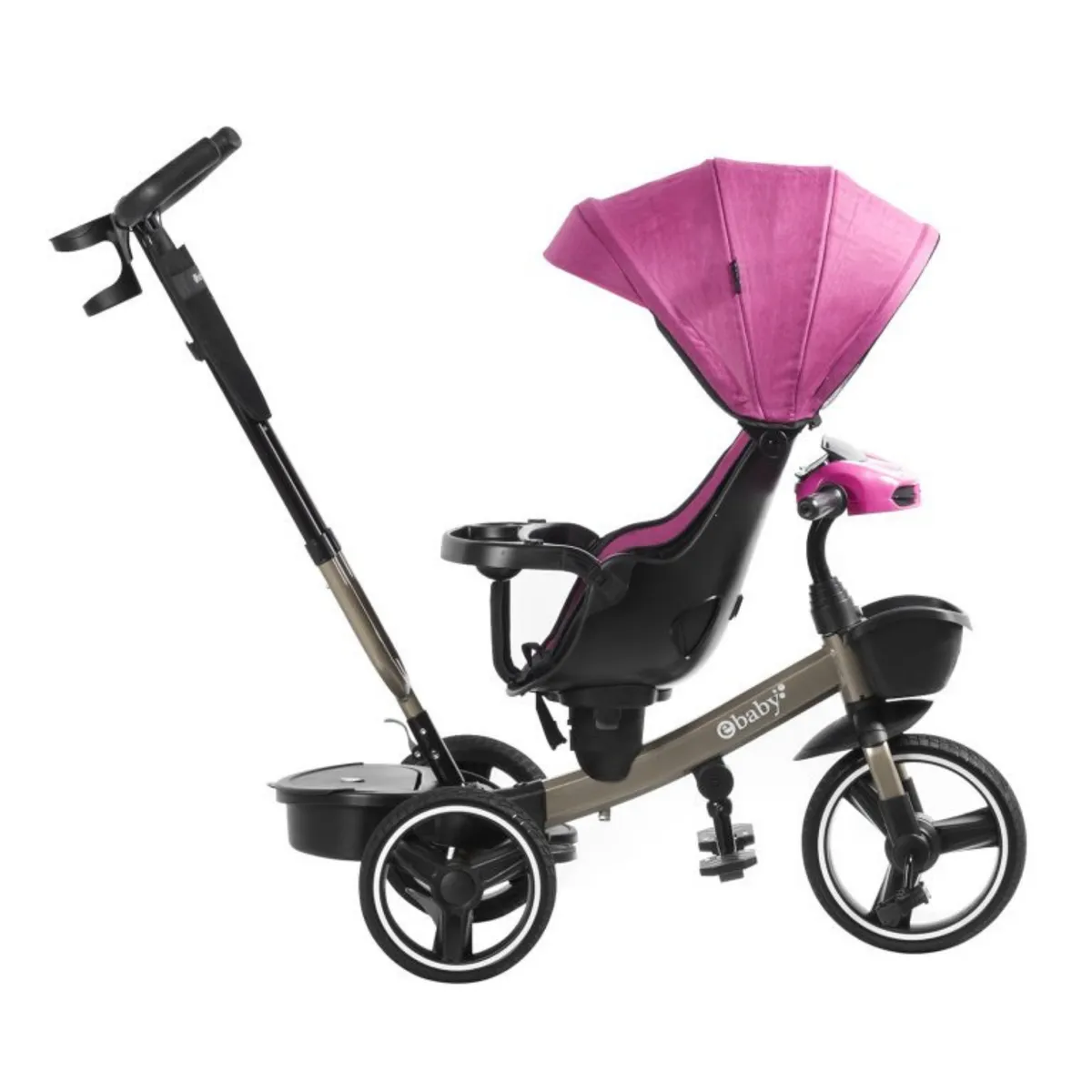 EBABY - Triciclo para niños musical Venice Rosado