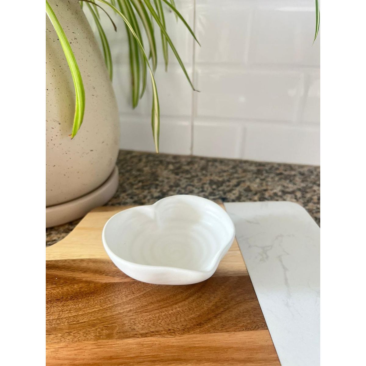 MAP DESIGN HOME - Bowl para Cremas Salsas Corazon Blanco 10x05 cm