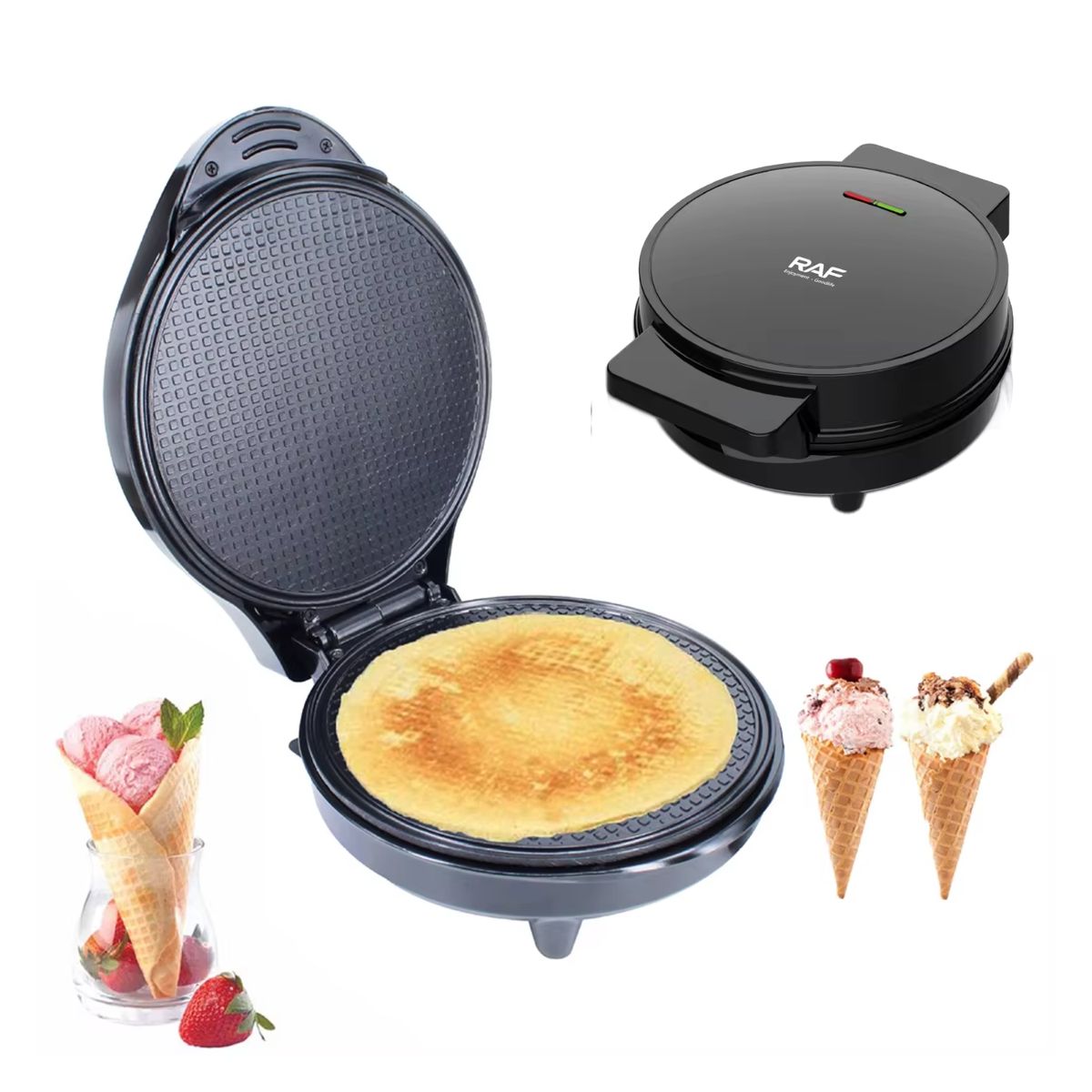 OEM - Máquina Para Hacer Conos de Waffle - Raf