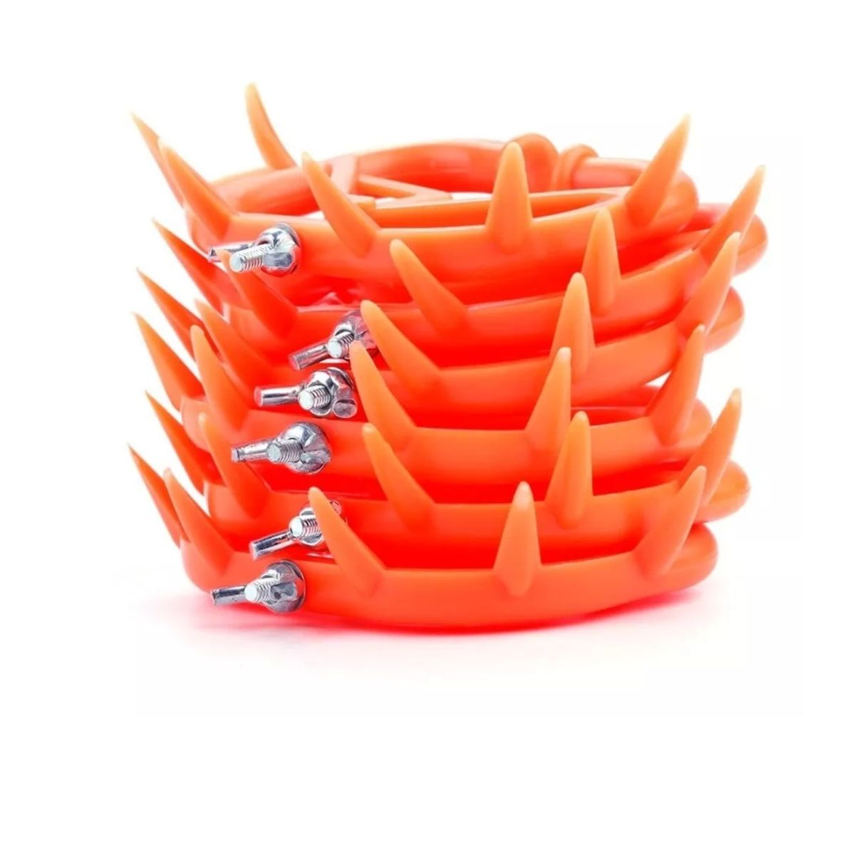 GENERICO - Pack De 6 Destetadores Para Ternero Clip De Nariz NARANJA