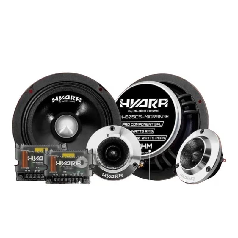 BLACK HAWK - Parlantes Componentes Medios Rango Black Hawk 500w