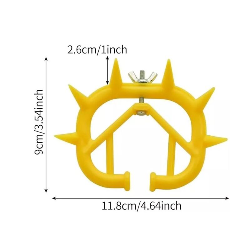 GENERICO - Pack De 12 Destetadores Para Ternero Clip De Nariz AMARILLO