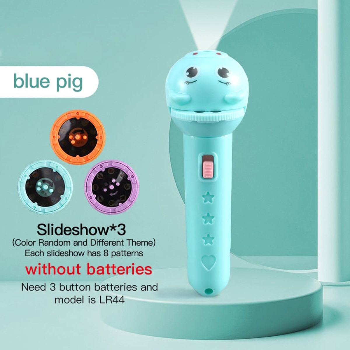 KAST PE - Baby Sleeping Verde - Linterna de Juguete para niños