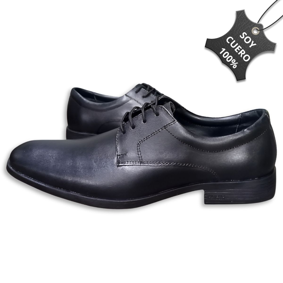 GENERICO - Zapato cuero vacuno guante 100% formal vestir caballero