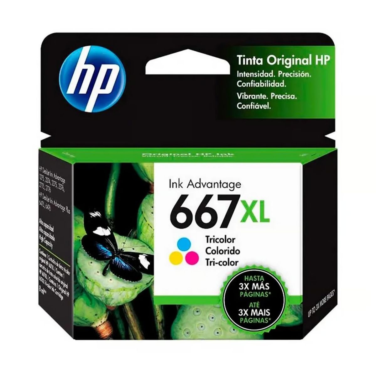HP - TINTA HP 3YM80AL (667XL) TRICOLOR DJ 2775 2375 1275 4175