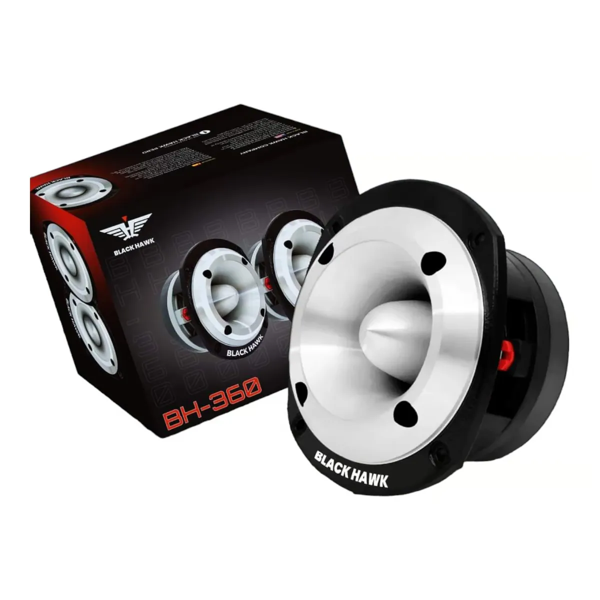 BLACK HAWK - Tweeter De Competencia 4 Pulgadas Black Hawk 600w 350RMS