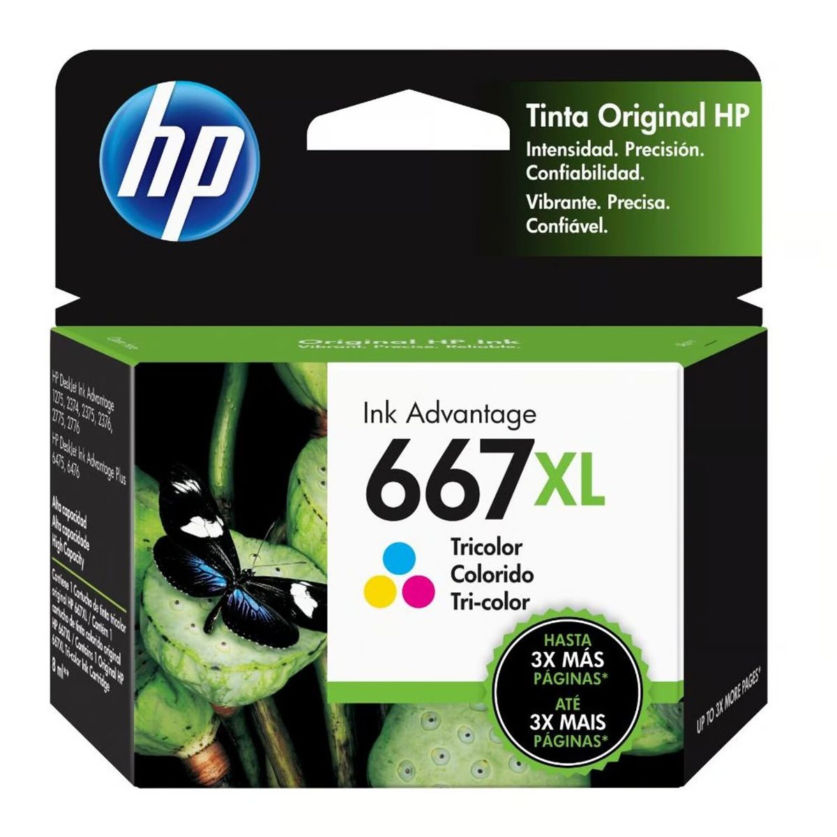 HP - TINTA HP 3YM80AL (667XL) TRICOLOR DJ 2775 2375 1275 4175