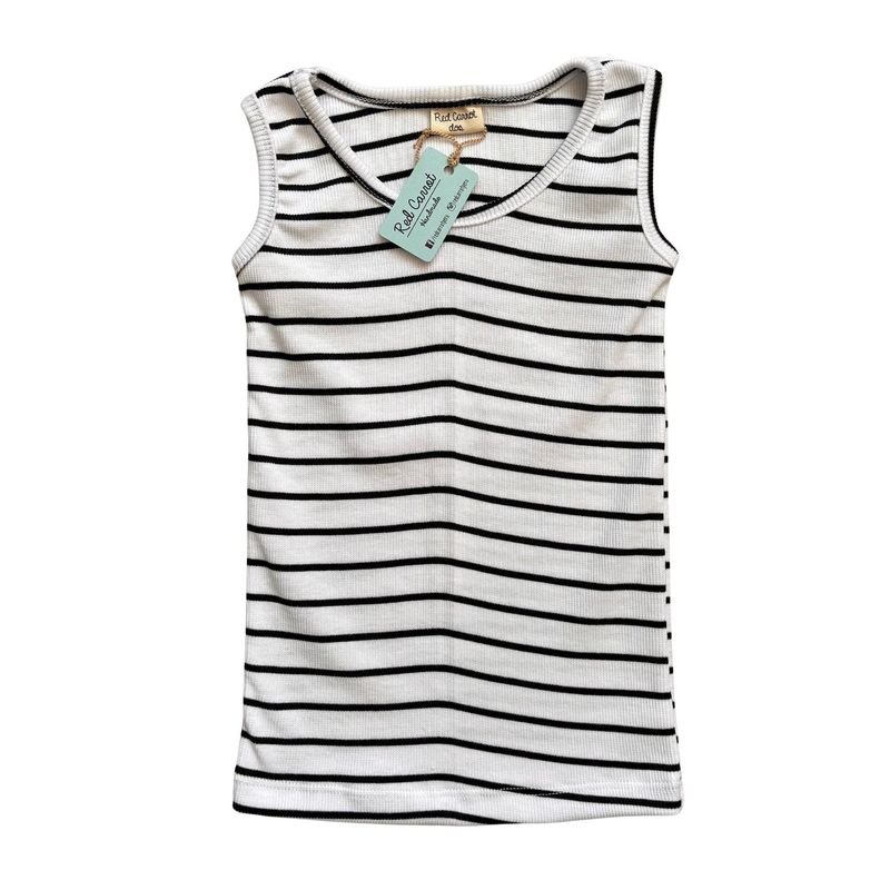 RED CARROT - Bvd de algodon negro y blanco rayado