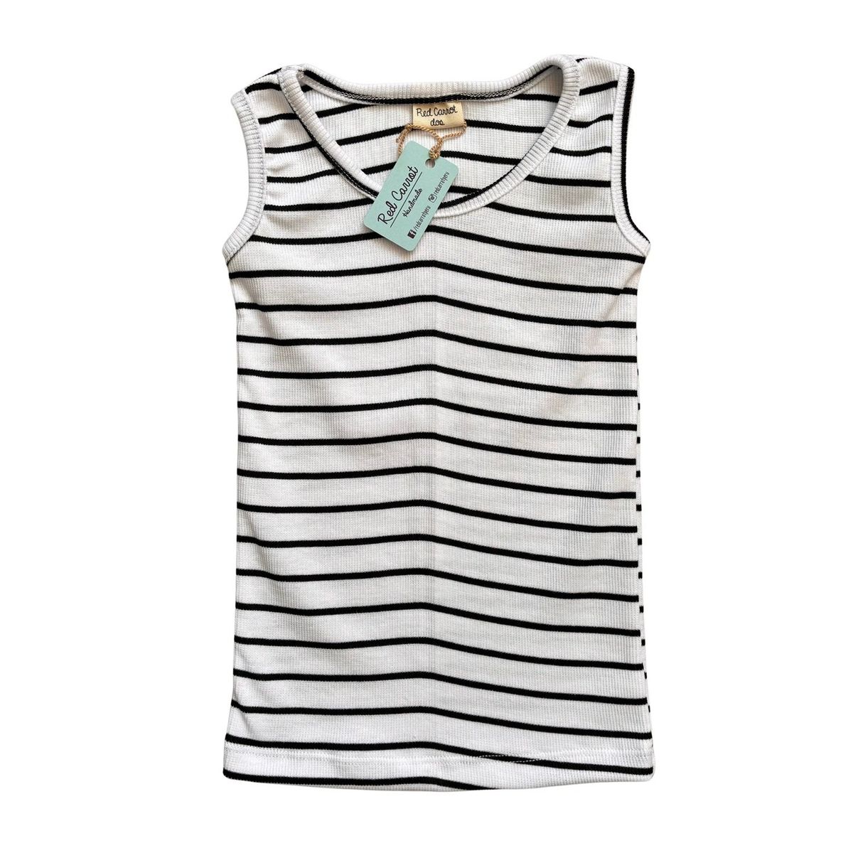 RED CARROT - Bvd de algodon negro y blanco rayado