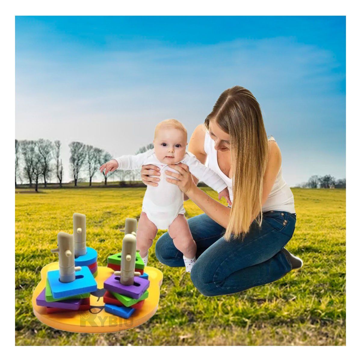 RYBIU IMPORT - Set Dinamico para Juego de Niños Multicolo Y+Regalo Stickers