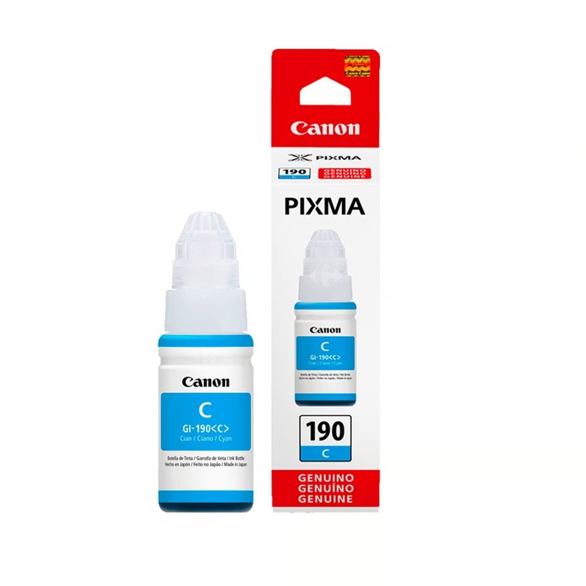 CANON - Botella de tinta Canon GI-190C Cyan Para G3110 G4110