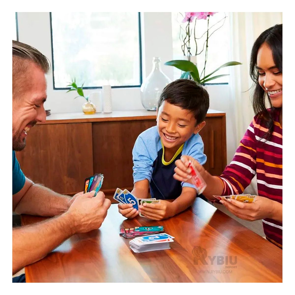 RYBIU IMPORT - Juego Divertido de Mesa Flip de Cartas de Tono Multicolor