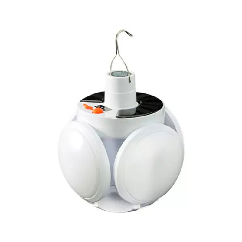 GENERICO - Lámpara Solar Esfera de 4 Aspas Plegable