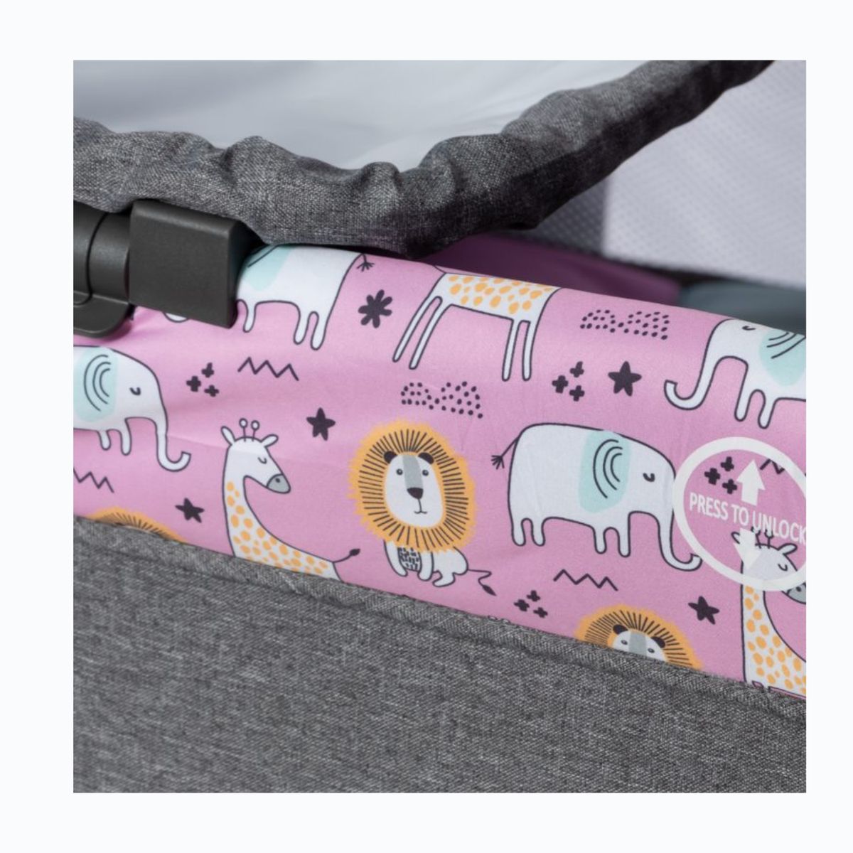 EBABY - Cuna Corral con Mecedora Sally Rosado cod 716-3