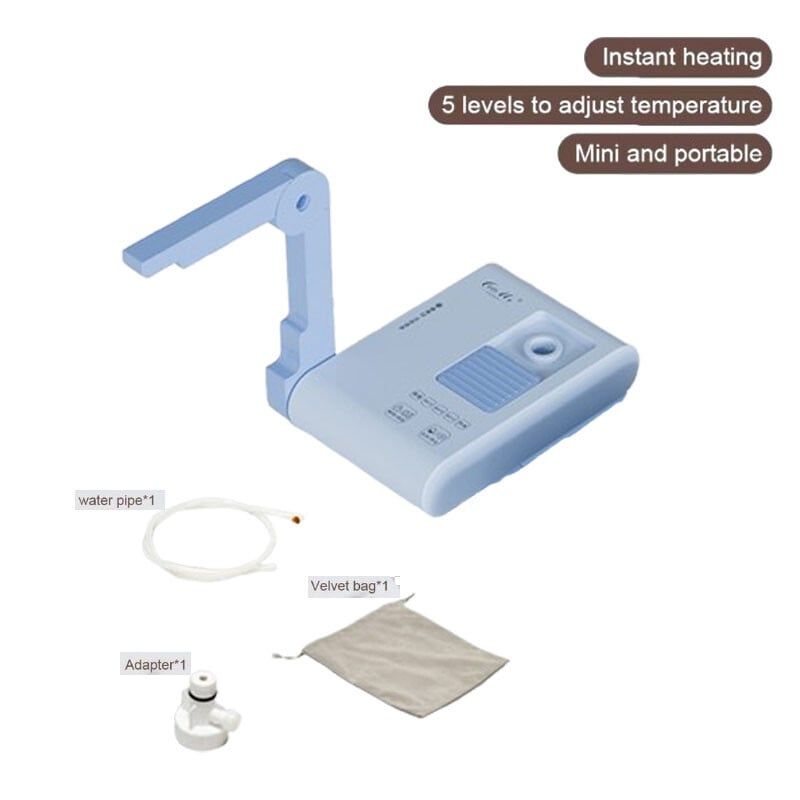 DANWEILE - Dispensador instantáneo de agua caliente plegable portátil - azul