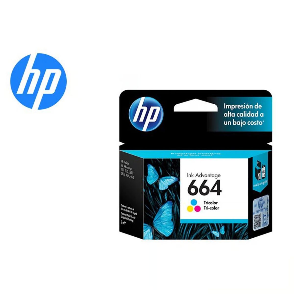 HP - Cartucho de Tinta HP 664 Tricolor Original