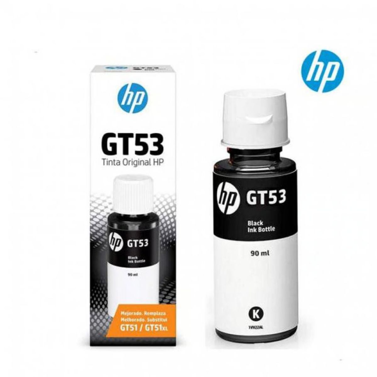 HP - Botella de tinta hp GT53 negro 4000 pag