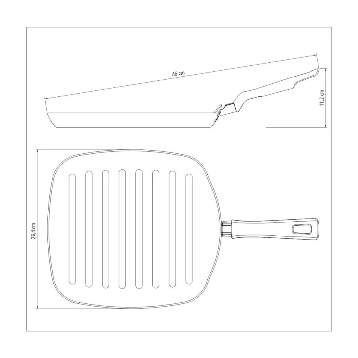 TRAMONTINA - Sarten Bifera 26 Cm Versalhes - Tramontina