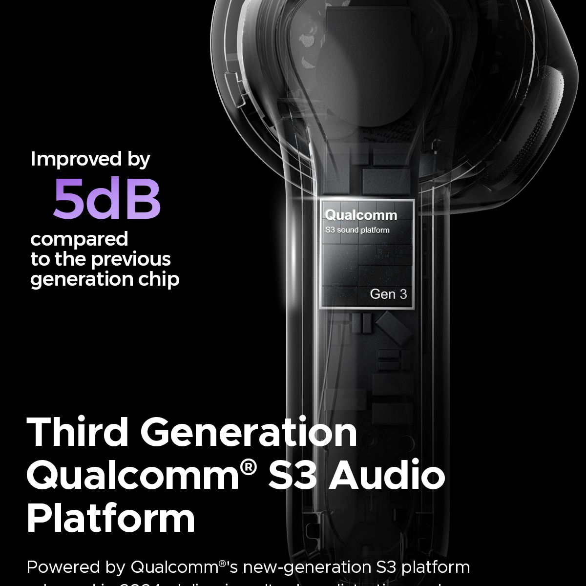 SOUNDPEATS - Audífonos Inalámbricos Soundpeats Air5  BT Negro