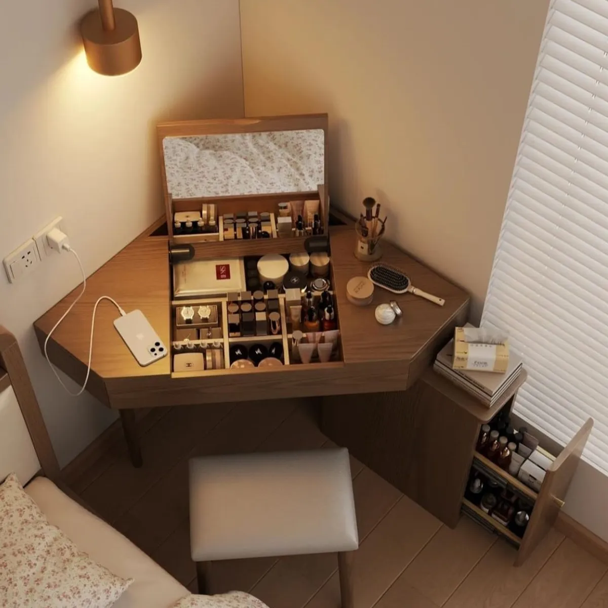 NACION MUEBLES - TOCADOR MULTIUSOS MODERNO MILE MARRÓN