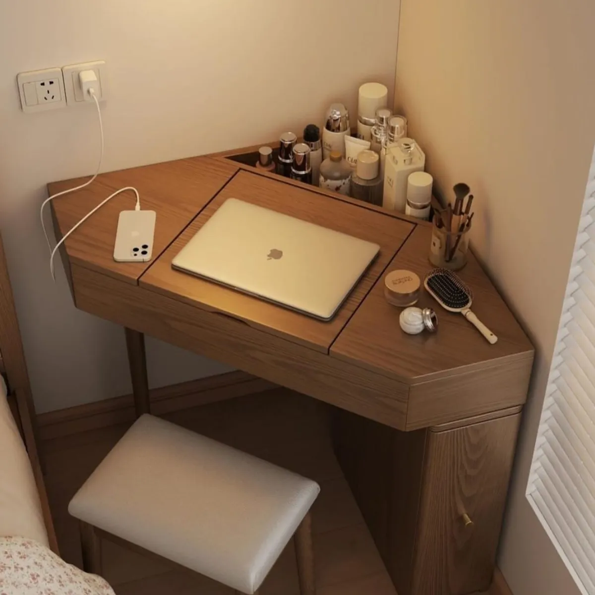 NACION MUEBLES - TOCADOR MULTIUSOS MODERNO MILE MARRÓN