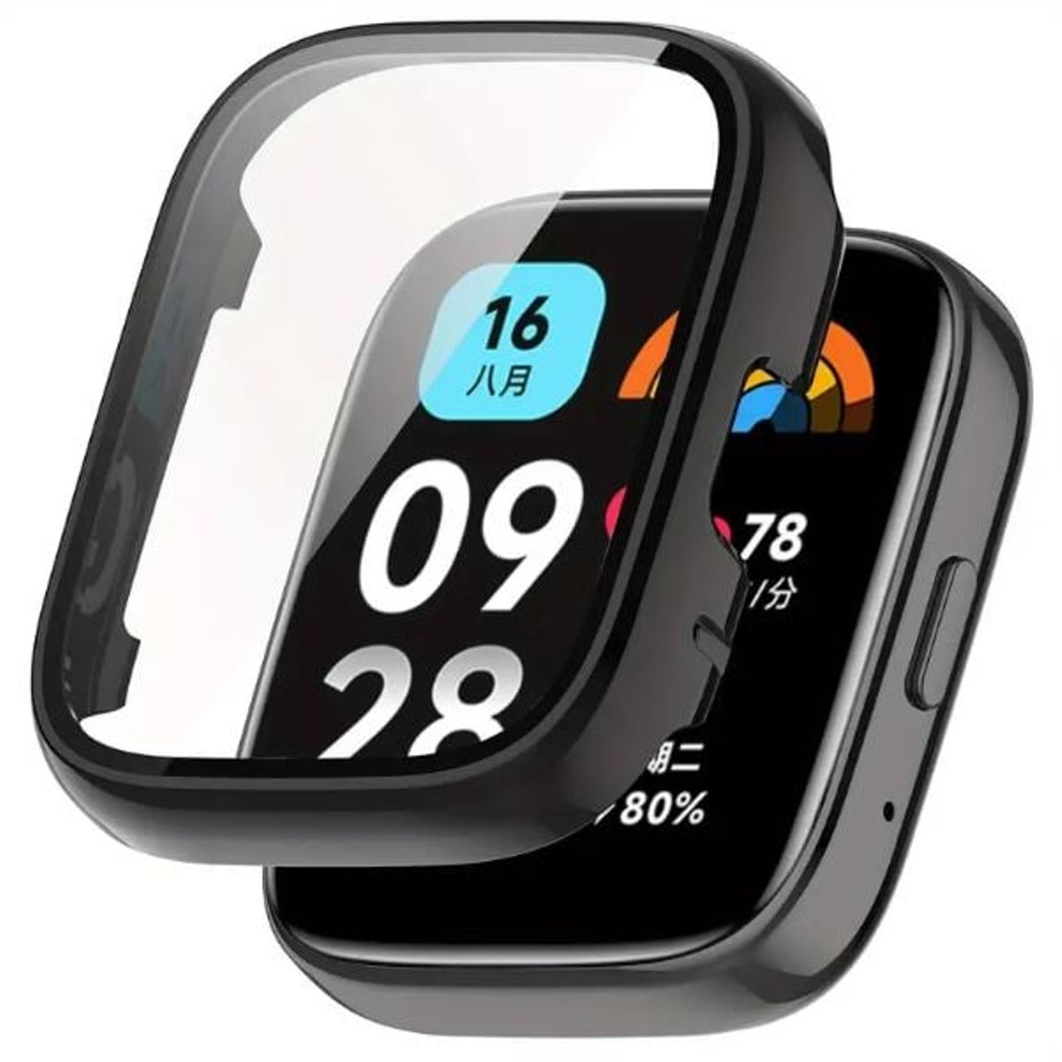 GENERICO - BUMPER PARA XIAOMI REDMI WATCH 3 NEGRO