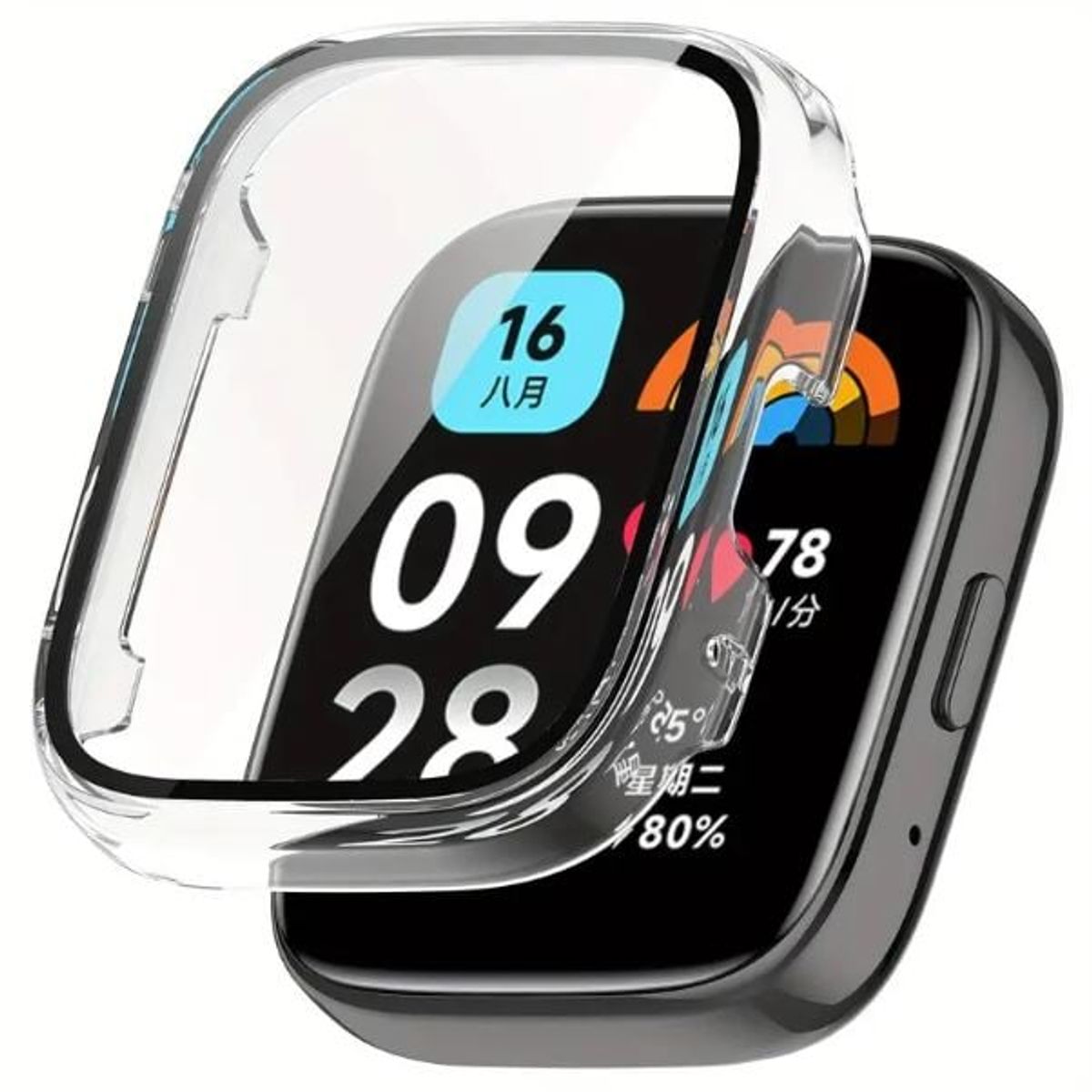 GENERICO - BUMPER PARA XIAOMI REDMI WATCH 3 TRANSPARENTE